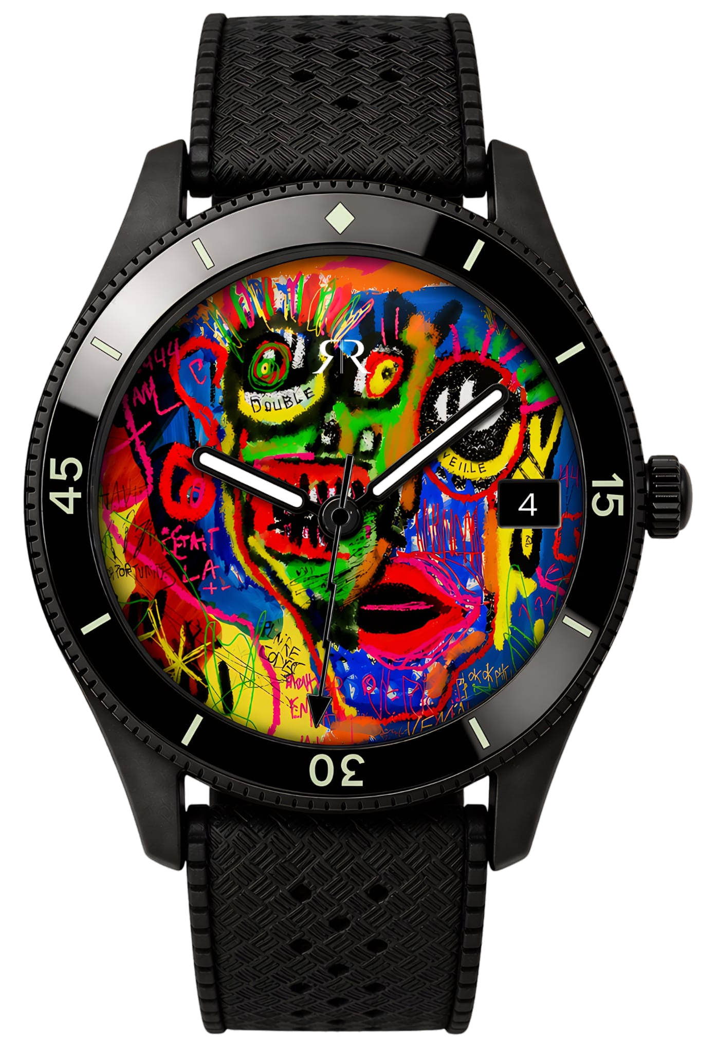 Montre Pure x TOM COLAUX x Édition limitée, vue de face