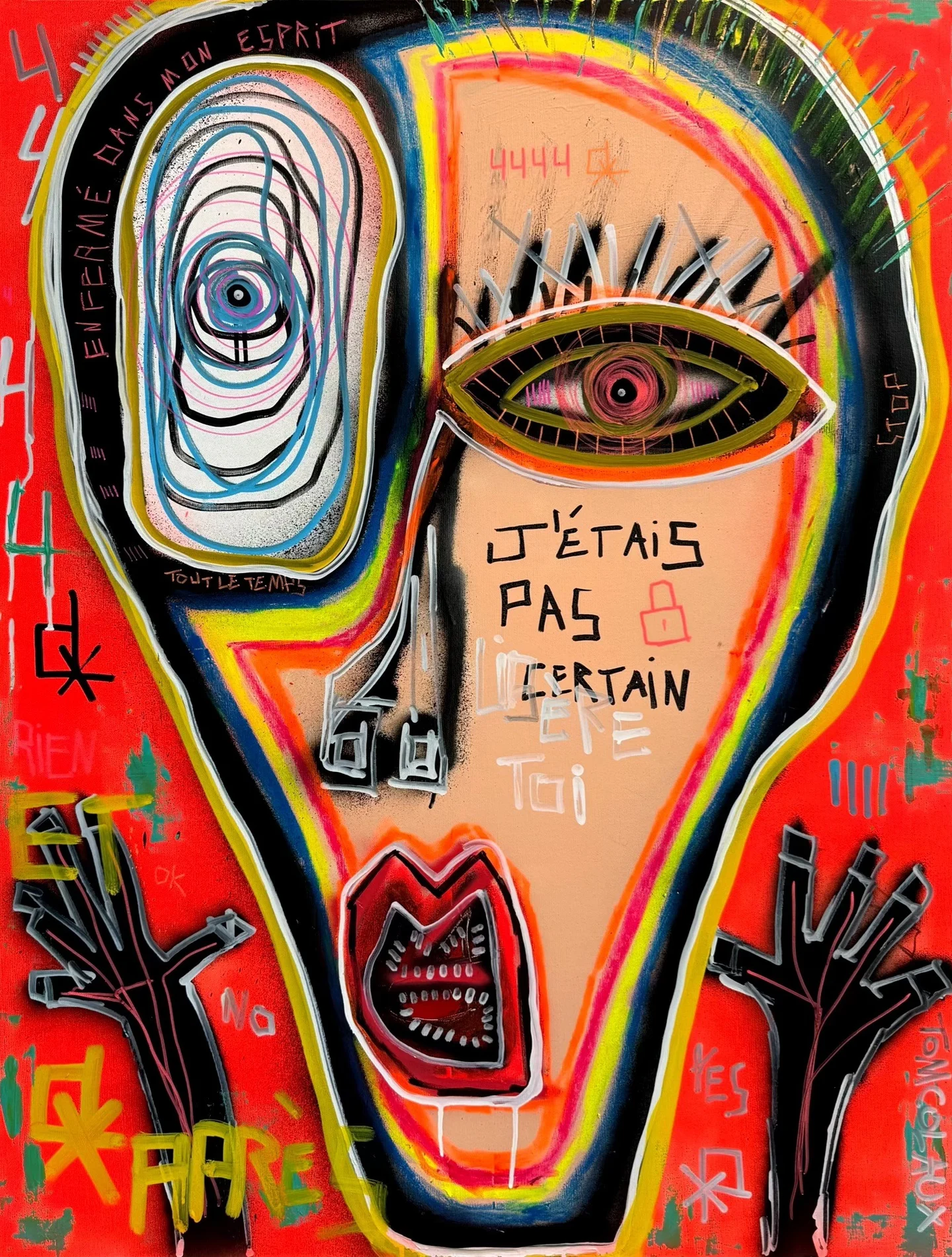 Œuvre J’étais pas certain de Tom Colaux