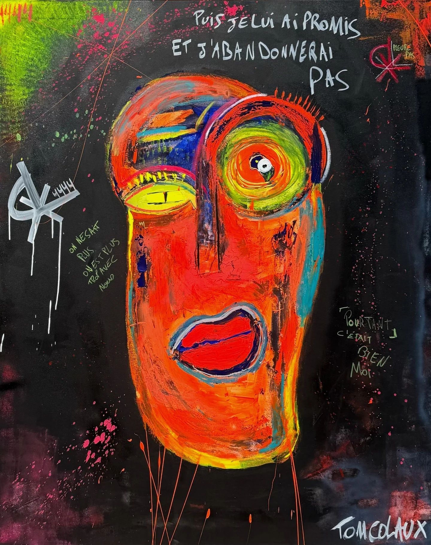 Œuvre Puis je lui ai promis et je n’abandonnerai pas de Tom Colaux