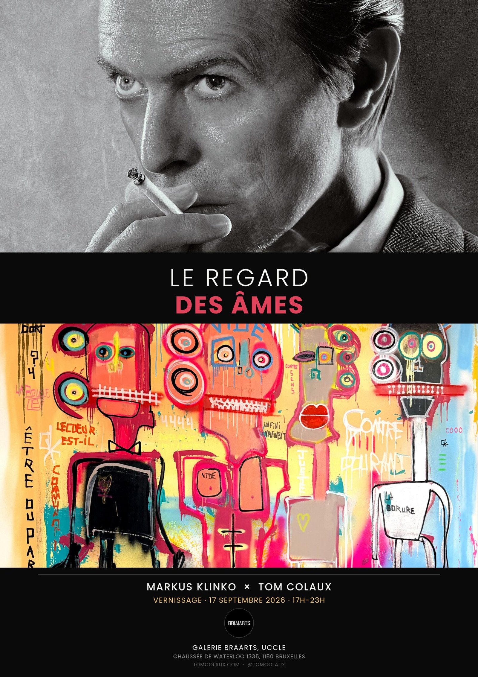 Le Regard des Âmes — Markus Klinko × Tom Colaux, vernissage BRAARTS le 17 septembre 2026