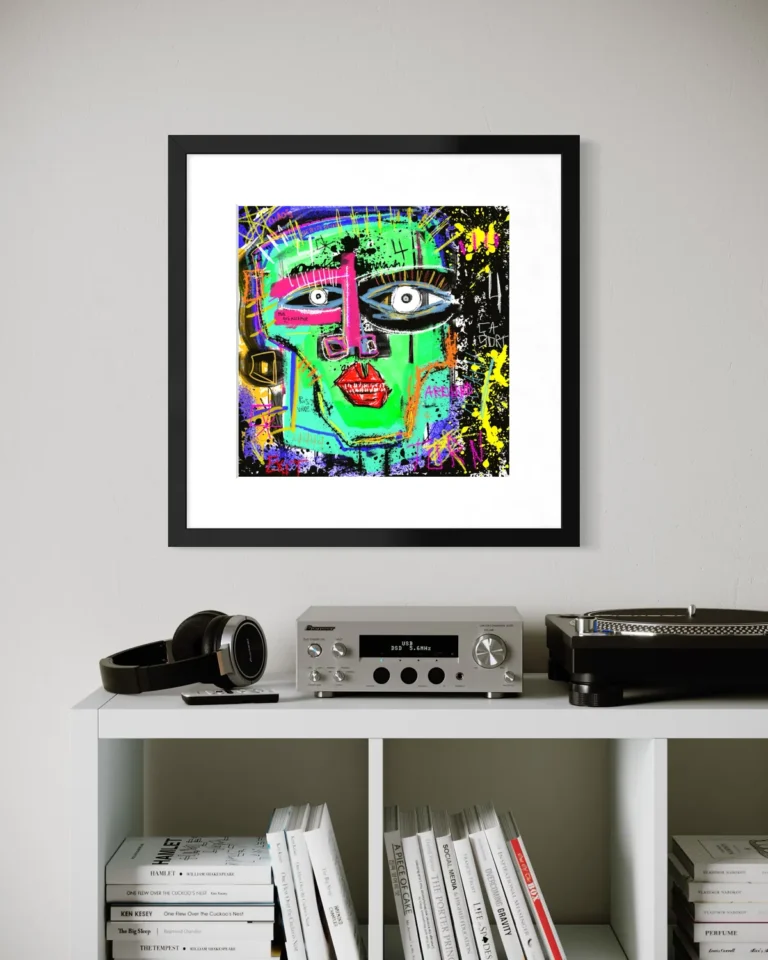 Print À bout encadré dans un intérieur contemporain – Tom Colaux